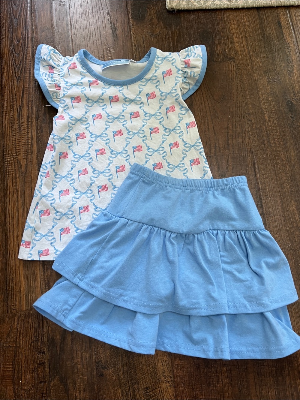Trotter Street Americana Tiered Skort Set